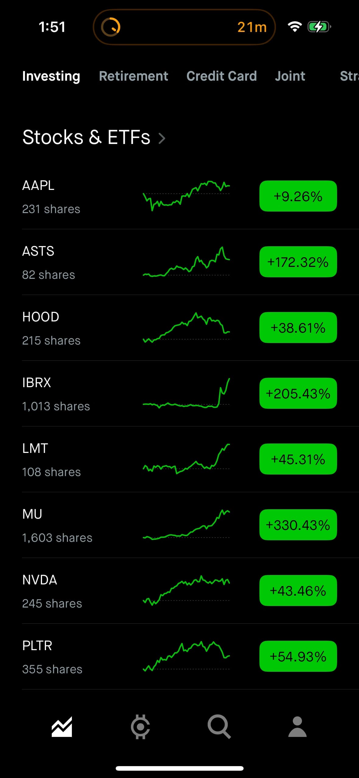 Robinhood app screen preview 5